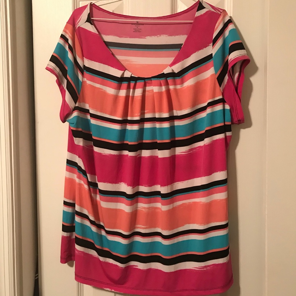Dressy striped top